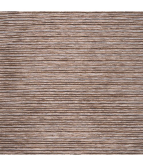 TUSCAN SUN COLLECTION Area Rug Finn Modern Farmhouse Pinstripe Brown/Natural 6' Square Indoor/Outdoor Area Rug