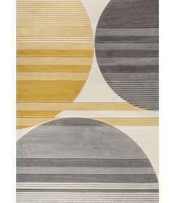 Jonathany Unique UNQ100A Gray/Yellow/Cream Area Rug 7 ft. 10 in. X 10 ft. 2 in. Rectangle