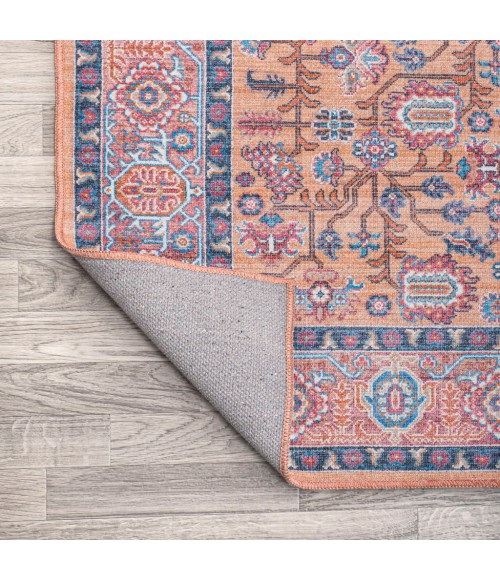 WSH104A Area Rug Kemer All-Over Persian Washable Multi 4 ft. x 6 ft. Area Rug