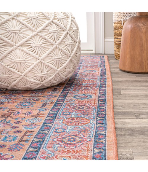 WSH104A Area Rug Kemer All-Over Persian Washable Multi 4 ft. x 6 ft. Area Rug