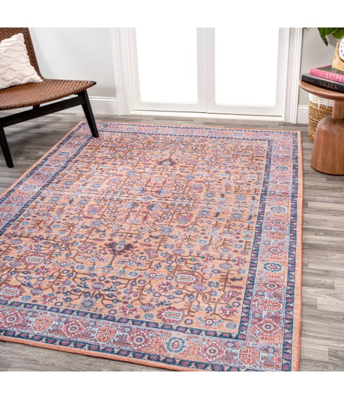 WSH104A Area Rug Kemer All-Over Persian Washable Multi 4 ft. x 6 ft. Area Rug