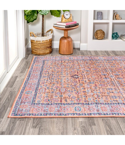 WSH104A Area Rug Kemer All-Over Persian Washable Multi 4 ft. x 6 ft. Area Rug