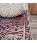 WSH106A Area Rug Victoria Ornate Persian All-Over Washable Brown/Gray 4 ft. x 6 ft. Area Rug