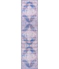 WSH107A Area Rug Regis Bohemian Medallion Washable Blue 2 ft. x 8 ft. Runner Rug