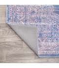WSH107A Area Rug Regis Bohemian Medallion Washable Blue 2 ft. x 8 ft. Runner Rug