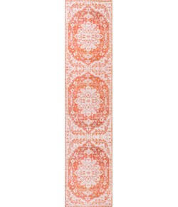 Jonathany Wsh108A WSH108A Orange/Cream Area Rug 2 ft. X 8 ft. Rectangle