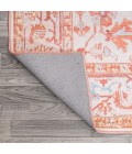 WSH108A Area Rug Asa Ornate Medallion Washable Orange/Cream 4 ft. x 6 ft. Area Rug