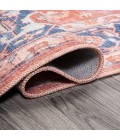 WSH109A Area Rug Maris Ornate Medallion Washable Orange/Cream 2 ft. x 8 ft. Runner Rug