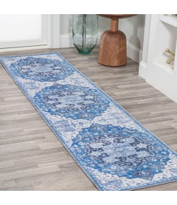 Jonathany Wsh109B WSH109B Blue/Navy Area Rug 2 ft. X 8 ft. Rectangle