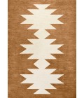WSH110A Area Rug Chayton Minimalist Geometric Machine-Washable Terracotta/Cream 8 ft. x 10 ft. Area Rug