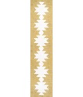 Chayton Minimalist Geometric Machine-Washable Moss/Cream 2 ft. x 8 ft. Runner Rug