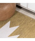 WSH110B Area Rug Chayton Minimalist Geometric Machine-Washable Moss/Cream 9 ft. x 12 ft. Area Rug