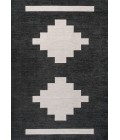 WSH111A Area Rug Adriel Geometric Tribal Medallion Machine-Washable Black/Cream 3 ft. x 5 ft. Area Rug