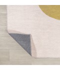 WSH112A Area Rug Luola Minimalist Geometric Machine-Washable Cream/Moss 3 ft. x 5 ft. Area Rug