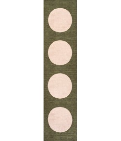 Jonathany Wsh113B WSH113B Green/Cream Area Rug 2 ft. X 8 ft. Rectangle