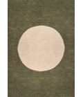 WSH113B Area Rug Cirkel Minimalist Geometric Dot Machine-Washable Green/Cream 8 ft. x 10 ft. Area Rug