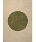 WSH113C Area Rug Cirkel Minimalist Geometric Dot Machine-Washable Cream/Green 8 ft. x 10 ft. Area Rug