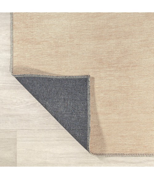 WSH113C Area Rug Cirkel Minimalist Geometric Dot Machine-Washable Cream/Green 8 ft. x 10 ft. Area Rug