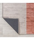 WSH116A Area Rug Raita Modern Distressed Stripe Machine-Washable Ivory/Peach 9 ft. x 12 ft. Area Rug