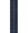 WSH117A Area Rug Linja Solid Centre Stripe Machine-Washable Navy/Gray 2 ft. x 8 ft. Runner Rug