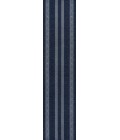 Nautisk Trellis Stripe Machine-Washable Navy/Gray 2 ft. x 8 ft. Runner Rug