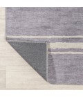 WSH121A Area Rug Bande Distressed Ticking Stripe Machine-Washable Lavender/Ivory 2 ft. x 8 ft. Runner Rug