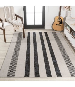 Jonathany Wsh122B WSH122B Ivory/Dark Gray Area Rug 8 ft. 10 in. X 12 ft. Rectangle