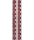 WSH123A Area Rug Timantii Modern Trellis Kilim Machine-Washable Red/Ivory 2 ft. x 8 ft. Runner Rug