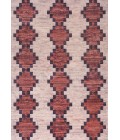 WSH123A Area Rug Timantii Modern Trellis Kilim Machine-Washable Red/Ivory 8 ft. x 10 ft. Area Rug