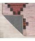 WSH123A Area Rug Timantii Modern Trellis Kilim Machine-Washable Red/Ivory 8 ft. x 10 ft. Area Rug