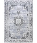 WASHABLE Area Rug Bausch Bohemian Distressed Chenille Machine-Washable Gray/White 3 ft. x 5 ft. Area Rug