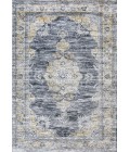 WASHABLE Area Rug Bausch Bohemian Distressed Chenille Machine-Washable Dark Gray/Yellow 3 ft. x 5 ft. Area Rug