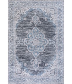 Jonathany Washable WSH202D Gray/Blue/White Area Rug 7 ft. 10 in. X 10 ft. Rectangle