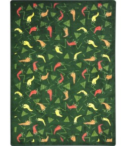 Joy Carpets Kaleidoscope Emerald Jalapeno Fiesta 3ft.10in. x 5ft.4in. Rect. Rug