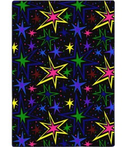 Joy Carpets Neon Lights Fluorescent Kapow 12ft. x 7ft.6in. Rect. Rug