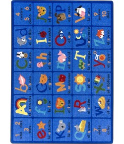 Joy Carpets Kid Essentials Multi La Fonica 5ft.4in. x 7ft.8in. Rect. Rug