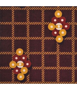 Joy Carpets Games People Play Burgundy Nine Ball 7ft.8in. x 10ft.9in. Rect. Rug