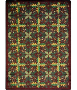 Joy Carpets Kaleidoscope Burgundy Tahoe 3ft.10in. x 5ft.4in. Rect. Rug