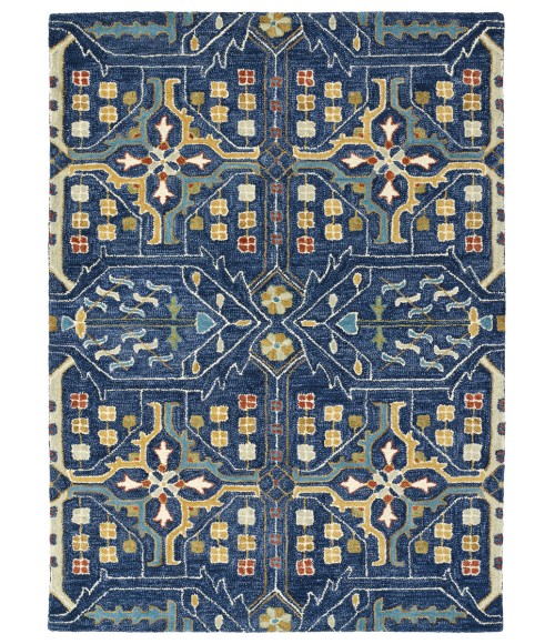 Kaleen Brooklyn Navy 5310-22-576 5 ft. X 7 ft. 6 in. Rectangle Rug
