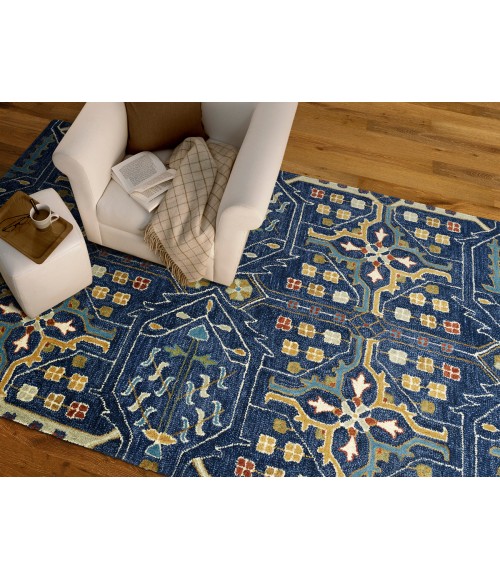 Kaleen Brooklyn Navy 5310-22-576 5 ft. X 7 ft. 6 in. Rectangle Rug