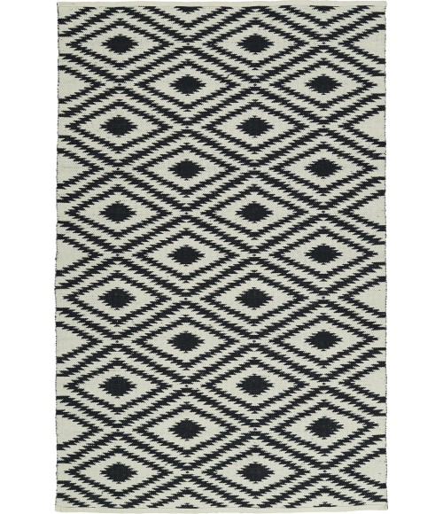 Kaleen Brisa Black BRI02-02-26B 2 ft. X 6 ft. Runner Rug