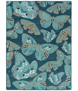 Kaleen Critter Comforts Blue HCC01-17 8 ft. X 10 ft.  Rectangle Rug