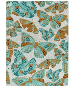 Kaleen Critter Comforts Lt. Blue HCC01-79 2 ft. X 3 ft.  Rectangle Rug