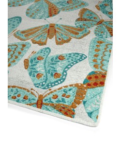 Kaleen Critter Comforts Lt. Blue HCC01-79 2 ft. X 3 ft.  Rectangle Rug