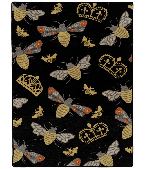 Kaleen Critter Comforts Black HCC02-02-810 8 ft. X 10 ft. Rectangle Rug