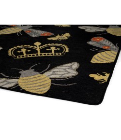 Kaleen Critter Comforts Black HCC02-2 5 ft. X 5 ft.  Round Rug