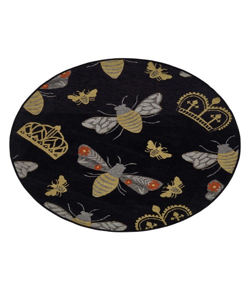 Kaleen Critter Comforts Black HCC02-02-810 8 ft. X 10 ft. Rectangle Rug
