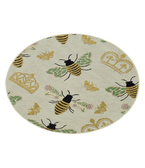 Kaleen Critter Comforts Lt. Blue HCC02-79-810 8 ft. X 10 ft. Rectangle Rug