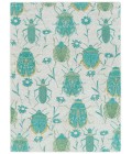 Kaleen Critter Comforts Turquoise HCC03-78-55 RD 5 ft. X 5 ft. Round Rug
