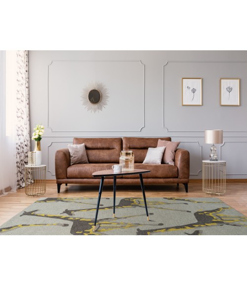 Kaleen Forever Fauna Charcoal HFA01-38-23 2 ft. X 3 ft. Rectangle Rug